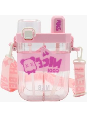 Die Grup 650ML Çift Bölmeli Damlatmaz Suluk, Pembe