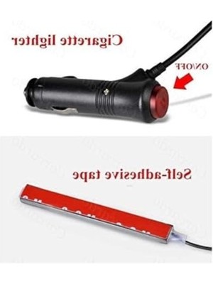 Die Grup 4 Parça Rgb Şerit LED Işık Seti, Araç Içi Ambiyans Aydınlatma