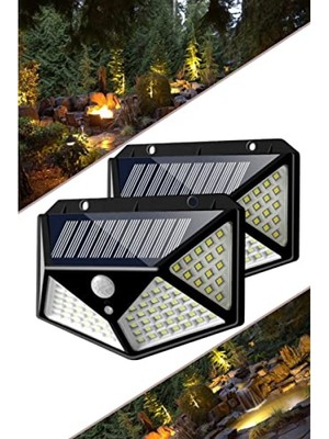 Die Grup Güneş Enerjili 100 LED Hareket Sensörlü Aydınlatma - IP65 Suya Dayanıklı