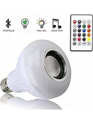 Die Grup Renkli Gece Lambası ve Bluetooth Hoparlör - Kumandalı