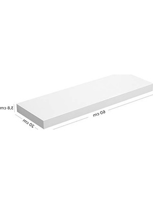 Die Grup 60 cm Ahşap Yüzer Raf, Duvar Dekorasyonu Için