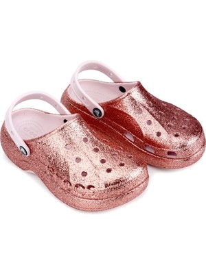 Crocs Baya Platform Glitter Clog