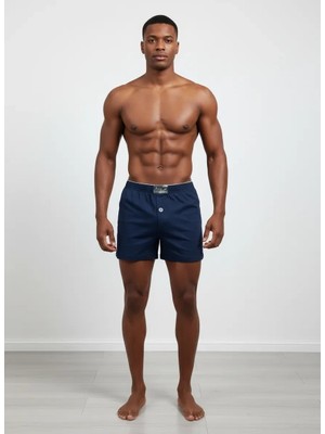 Huma One Erkek Havlu Bel Düz Boxer Battal Boy 3xl- 3ADET