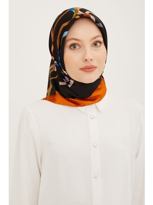 Armine Nostalji Serisi %100 Twill Ipek Eşarp 8902D 36