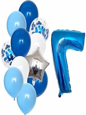Die Grup Doğum Günü Balon Seti, 7 Adet Eğlenceli Kutlama Için