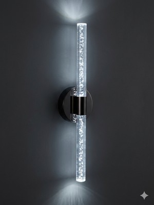 Backhome Bubbleflux Large 51 cm Modern Tasarım LED Aplik - Duvar Lambası - Antrasit Gri -  Elektrikli - Beyaz LED
