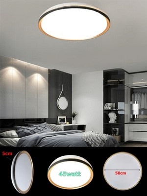 Empressco Modern 50CM LED Tavan Avizesi, 45W, Beyaz Işık, 7000K, 4150 Lümen