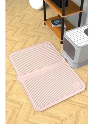 Die Grup Büyük Boy 40X60 cm Yıkanabilir Kedi Kumu Paspası, Havuzlu Tasarım