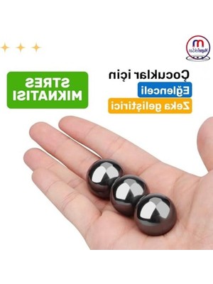 Die Grup Bilye Şeklinde Manyetik Stres Topu Ø20 mm – 25 Adet Küre Mıknatıs, Stres Giderici ve Hobi Mıknatısı – Ofis, Ev ve Eğitim Kullanımı Için Eğlenceli Manyetik Oyuncak