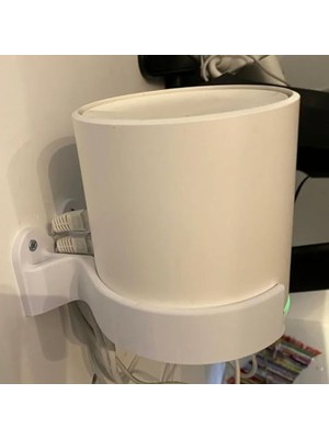 Die Grup Tp-Link Deco X10 X20 X50 X55 X60 Uyumlu Duvar Standı - Beyaz Askı Aparatı (Vida ve Dübel Dahil)