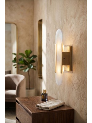 Vinner Zenith Stone | Minimalist Iskandinav Tasarım Doğal Taş Duvar Apliği - Modern & Lüks Iç Mekan Aydınlatma