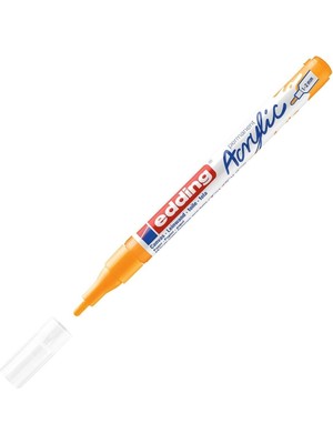  edding markör kalem akrilik ınce uçlu güneş sarısı 906 (10 lu paket)