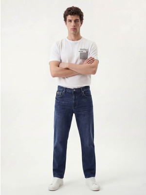 Loft 68 Simon Straight Fit Koyu Indigo Erkek Jean Pantolon LF2040121