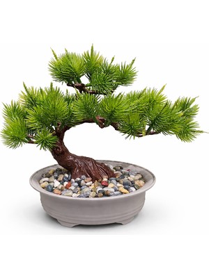 B&Nine Dekoratif Tabakta Yapay Bonsai Ağacı – Ev & Ofis Masa / Raf Dekoru