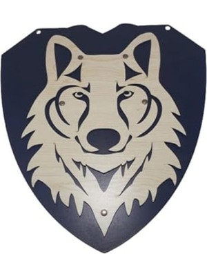 Die Grup Kurt Başlı Ahşap Kılıç ve Kalkan Seti
