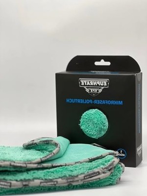Die Grup Mikrofiber Oto Temizlik Bezi, 75X55 cm Boyutunda, Yeşil Renk