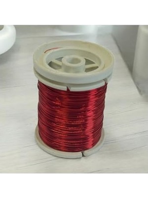 Die Grup Kırmızı Renk Filografi Teli, 0.30MM Kalınlık ve 50 Metre Uzunluk