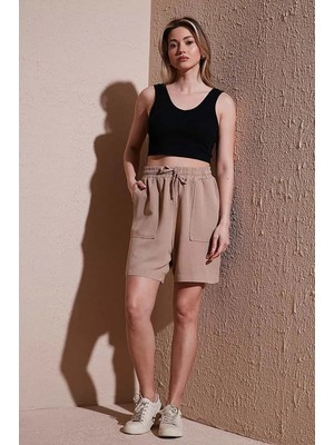 Fashion Friends Kadın Keten Şort 26Y0606K1