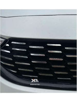 Die Grup Egea Sedan Ön Panjur Sticker Seti Krom Şablonlu
