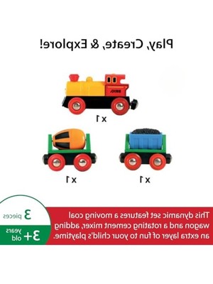 Die Grup Ahşap Pilli Aksiyon Tren Seti