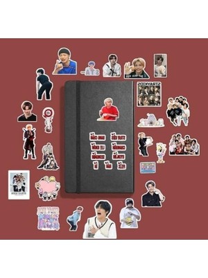 Die Grup Kpop Temalı Defter Çıkartma Seti, Bullet Journal Sticker