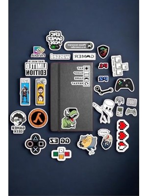 Die Grup Gamer Temalı Çıkartma Paketi, Ajanda ve Laptop Etiketi