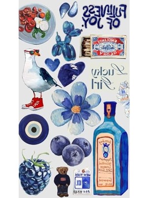 Die Grup Lucky Girl Retro Laptop Tablet Telefon Ajanda Bullet Journal Motor Sticker -Suya Dayanıklı Etiket