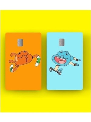 Die Grup Gumball Kredi Kartı Sticker Kaplama, 2'li