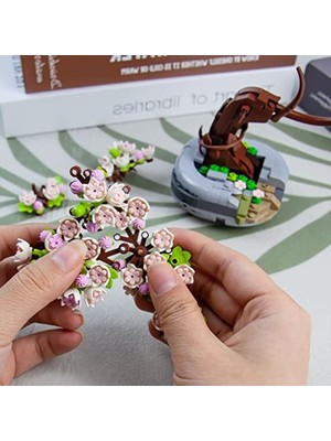 Die Grup Yapay Bonsai Ağacı Seti, Kendin Yap Buket Yapımı Için Bloklar