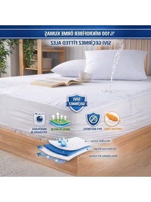 Die Grup Su Sıvı Geçirmez Yatak Koruyucu Alez, Bebek ve Çift Kişilik Için