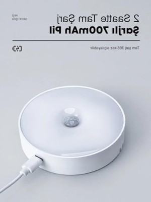 Die Grup Hareket Sensörlü USB Şarj Edilebilir LED Gece Lambası