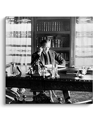 Die Grup Atatürk Temalı Kanvas Tablo - 50 x 50 cm