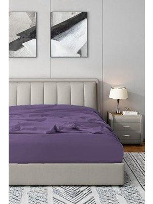 Die Grup Mürdüm Renk 180X200 cm Lastikli Fitted Penye Çarşaf
