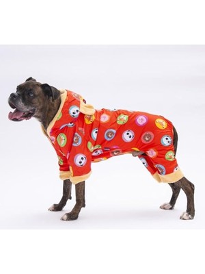 Die Grup Büyük Irk Köpekler Için Yağmurluk Mont - Turuncu Renk, 6xl