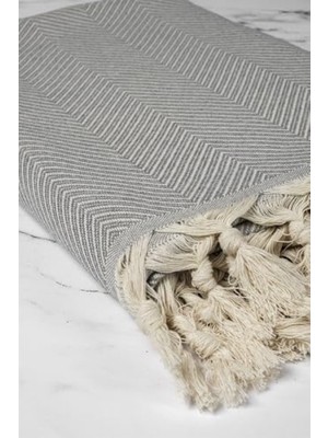 Die Grup Gri Renk Trendy Koltuk Örtüsü - 170 x 300 cm
