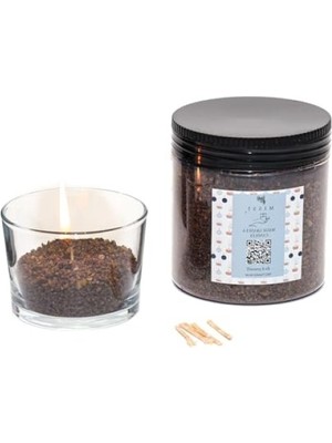 Die Grup Black Vanilya Kokulu Dekoratif Mum - 250 gr