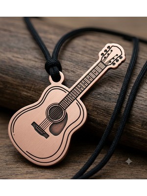 Yerlikaya Bakır Gitar Bakır Kolye