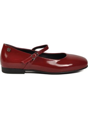 Pierre Cardin Bordo Rugan Hafif Kadın Babet PC-54810 Z
