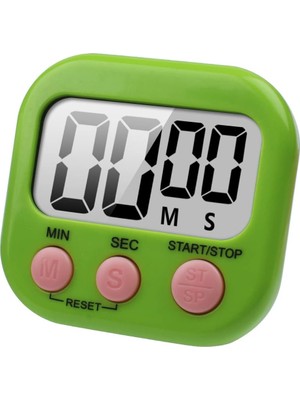 Houdian Büyük LCD Ekran Dijital Pişirme Zamanlayıcı Mutfak Zamanlayıcı Geri Sayım ve Kronometre Ile. Yemek Pişirme, Fitness, Çocuk Çalışması Için Büyük Bip Sesli Alarm (Yeşil)