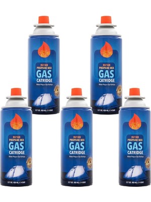 Mobee Golf 5 Li Gaz Kartuşu Set Beşli Pürmüz Gazı 5 Adet 227 gr Kamp Gazı Kartuş Seti Kamp Ocağı