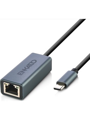 Shopwave Enkado EKD-TP45, Gigabit, Type-C To RJ45, Metal, Ethernet Kartı