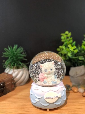 Lapidaria Işıklı Müzikli Püskürtmeli Kar Küresi Büyük Boy