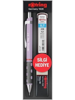 Rotring Rotring Tıkky 0.7+Mın+ Silgi 3 Lü Set Lila