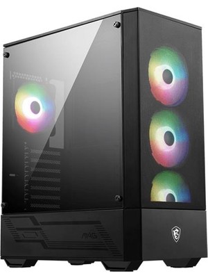 Shopwave Msı Mag Forge 112R Temperlı Cam 3X120MM 1X120MM Argb Fan Psu Yok Atx Gamıng Kasa