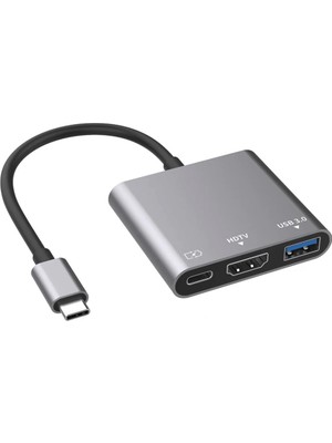 Shopwave Enkado EKD-TP43, Type-C To Hdmı+Pd+Usb 3.0 Çevirici
