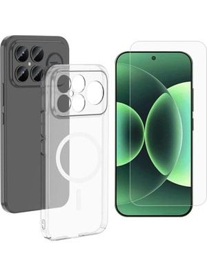 Vendas Xiaomi Poco F8 Ultra Kamera Korumalı M-Safe Şarj Özellikli Şeffaf Zore London Sert PC Kapak
