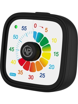 Npo Mutfak,ders,yemek Için 60DK Analog Alarm Zamanlayıcı,pomodoro Öğrenci Motivasyon Saati (Kırmızı)