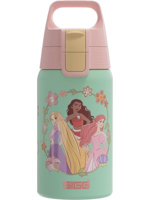 Sıgg - Shield One Disney Prensesleri Paslanmaz Çelik Çocuklar Için Içecek Şişesi - Gazlı Içecekler Için Uygun - Sızdırmaz - Tüy Kadar Hafif - Bpa Içermez - Spor ve Okul - Mavi - 0,5 L