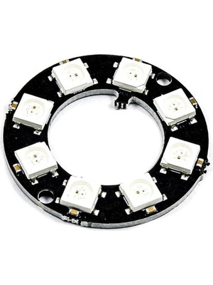 Alkatronik 8 Bit Neopixel Halka Ring WS2812B 5050 Rgb LED Modül 5050 Adreslenebilir Lamba Kart Full Color Ekran