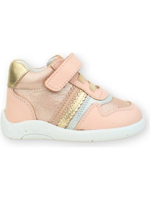 Nubebe Butterfly Kız Bebek Ilk Adım Deri Bot Pudra